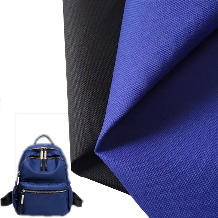 Çanta sırt çantası için özelleştirilmiş renk PU kaplama tekstil su geçirmez 600D polyester oxford kumaşı kumaş