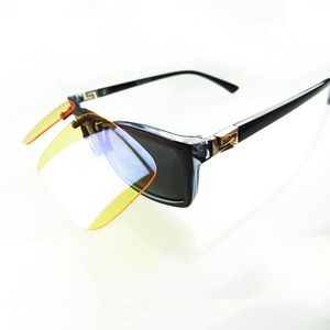Anti Blue Light <b>Clip</b> On Glasses Yellow Film High Transmittance Coated Lenses For Mobile Phone And Computer Use - Product Image 2