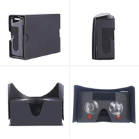 Matériau recyclable OEM 3D film jeu vidéo bricolage génération 2 noir VR lunettes en carton avec casque