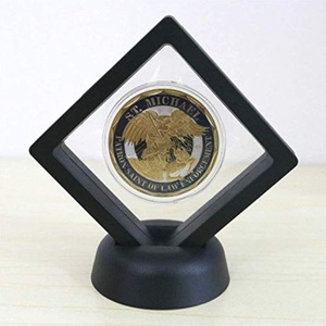 3D Transparent Acrylic <b>Floating</b> Frame Display Holder Stands with Customized Color & Size for Jewelry - Product Image 2