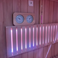 Cabine de sauna extérieure électrique en bois massif moderne, grande taille, type Tiny House, avec fenêtre en verre, poêle 12KW, fonction vapeur, vente en gros
