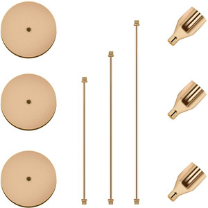 Bougeoirs <span class=keywords><strong>pour</strong></span> bougies chauffe-plat en métal plaqué or - Bougeoirs élégants <span class=keywords><strong>pour</strong></span> la décoration de <span class=keywords><strong>mariage</strong></span>, les centres de table <span class=keywords><strong>pour</strong></span> les dîners, la mise en place de la table - Product Image 6