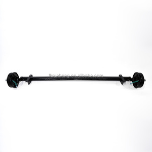 3500LBS Piezas y <span class=keywords><strong>accesorios</strong></span> de remolque Tubo de eje de torsión de remolque 5 agujeros Eje de rueda Kit de eje de remolque con freno eléctrico - Product Image 5