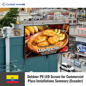 Pantalla LED para Publicidad Exterior Canbest Apro P6 <span class=keywords><strong>de</strong></span> 6.67 mm, 4800x2880 mm, 15.7x9.4 pies, para <span class=keywords><strong>Plaza</strong></span> Comercial en Ecuador - Product Image 2