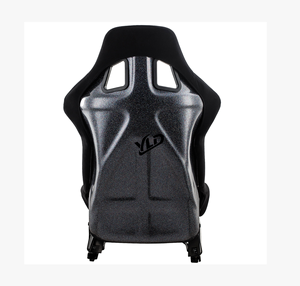 Siège baquet de course YLD personnalisé en fibre de verre avec <span class=keywords><strong>patchwork</strong></span> en daim et surpiqûres noires - Product Image 3
