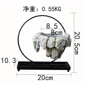 Новое поступление, бамбуковый мохофит, бонсай, левитирующий домашний угловой Настенный декор, цветочный горшок для гостиной, украшение из смолы, горшки для растений - Product Image 5