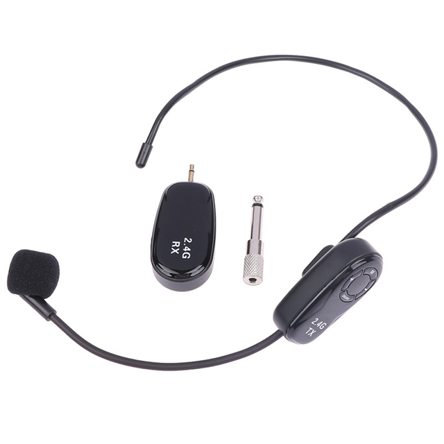 FM Microphone Wireless Transmitter Headsets Microphone Mic for Teacher Microphones Headset