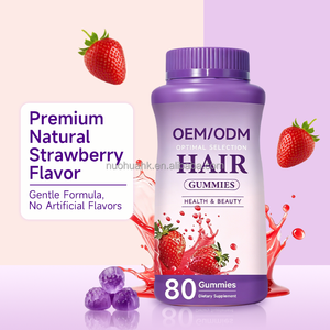 Gomitas para Cabello, Piel y Uñas con Biotina, Vitamina C y Vitamina E, Pectina Vegana, Sabor Fresa, Suplemento Dietético OEM ODM - Product Image 3