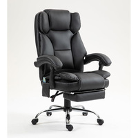 Silla de juegos Silla Gamer Silla de oficina Silla giratoria negra moderna Oficina en casa Ecuador Ejecutivo ergonómico Cuero genuino de PU