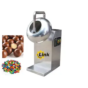 Factory Low-Cost Fully Automatic Chocolate Peanut Almond Candy Coating Machines