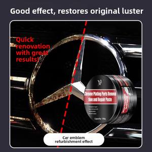 Pasta Restauradora y Reparadora de Cromo X9, 100g, Elimina Manchas, Restaura el Brillo Brillante para Superficies Cromadas de Automóviles - Product Image 3
