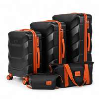 Prix d'usine en gros : Ensemble de bagages multifonctionnel de 6 pièces, comprenant valise de voyage à coque rigide, bagage à roulettes, sac à main et trousse de toilette