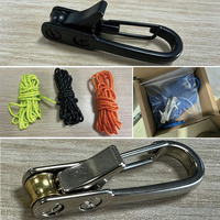 Paquete de 3 cuerdas con tensor de rodillo, cuerda de amarre de alta resistencia con hebilla retráctil y ajustador de paracord para líneas de sujeción en camping al aire libre