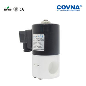 วาล์วโซลินอยด์แบบกระตุ้นโดยตรง COVNA 2 ทาง 2 ตำแหน่ง ผลิตจากพลาสติกทนการกัดกร่อน ปิดปกติ ทนต่อกรด/ด่างที่เข้มข้น - Product Image 2