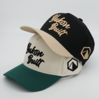 Relaxed-fit baseballcap met vijf panelen en gebogen klep, aangepast 3D geborduurd logo