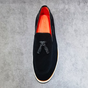 SENPIN Nueva Colección Primavera Verano Otoño Mocasines de Oficina de Cuero Genuino de Ante Impermeables de Boca Baja Sin Cordones - Product Image 2