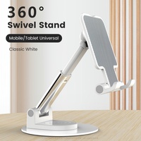 Support de téléphone et tablette réglable en hauteur, pliable, rotatif à 360 degrés, multi-angles, flexible, en ABS + alliage d'aluminium, portable, pour iPad