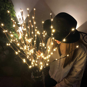 Guirlande lumineuse LED de Noël en forme de branche argentée, à piles, pour vase, lumières féériques pour fête, mariage, décoration du Nouvel An - Product Image 3