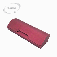 Étui de luxe personnalisé en cuir rouge pour lunettes optiques, accessoires de lunettes, lunettes de soleil de voyage, pour lunettes