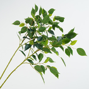 Plante suspendue artificielle en plastique vert de 80 cm de haut, <span class=keywords><strong>feuilles</strong></span> simulées, résistante aux UV, durable, écologique, pour usage intérieur - Product Image 6