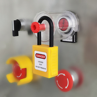 Interrupteur d'arrêt d'urgence / Bouton-poussoir de verrouillage industriel en plastique technique transparent Elecpopular EP-E39