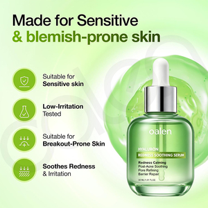 Sérum facial à l'acide azélaïque Oalen Private Label, hydratant, soin des imperfections, réduit les rougeurs de la <span class=keywords><strong>peau</strong></span>, adapté aux peaux sensibles et grasses - Product Image 4