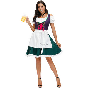 Costume de fête de la fête de la bière, vêtements de jardin pour filles <span class=keywords><strong>Oktoberfest</strong></span> Dirndl de la marque Ecoparty Custom Made Drop Ship New Design - Product Image 2