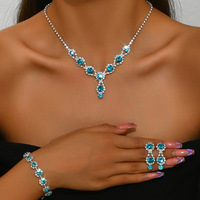 Conjuntos de Joyería de Lujo Personalizados con Flores, Colgantes de Diamantes, Aretes y Collares de Cobre para Mujer, Joyas de Boda, Joias De Luxo