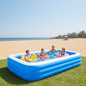 Piscina Inflable de PVC Transparente Azul y Blanca de Tres Niveles, Duradera y de Alta Calidad, para Niños y Adultos, Venta al Por Mayor de Fábrica - Product Image 3