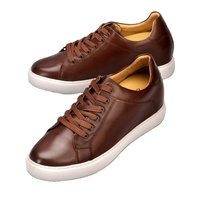 Chaussures décontractées pour hommes, confortables, invisibles, style skateboard, rehaussantes de 7 cm, pour augmenter la taille