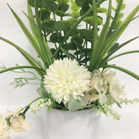 Plante Artificielle en Pot pour Décoration Intérieure – Idéale pour Noël et la Saint-Valentin – Pot de Fleurs Durable et Haut de Gamme à Feuilles Vertes Toutes Saisons