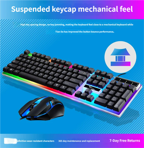 Wholesale Cheap Multifunctional Office Home Pc <b>Computer</b> Keyboard and <b>Mouse</b> Kit Backlit Usb Wired Keyboard and <b>Mouse</b> Set - Product Image 5