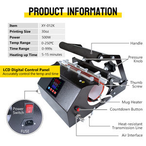 Bán buôn 30oz cốc cốc in ấn Tumbler Nhiệt Báo Chí chuyển thăng hoa máy - Product Image 5