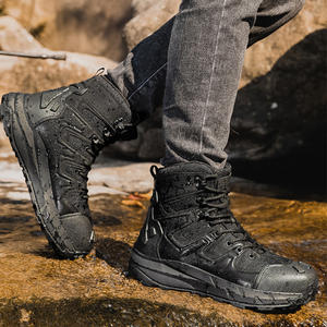 รองเท้าบูทแฟชั่นแนวยุทธวิธีสำหรับผู้ชาย, รองเท้าเดินป่ากลางแจ้งระบายอากาศได้ดีดีไซน์ใหม่ล่าสุด - Product Image 5