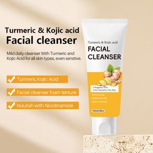 Nettoyant Visage Hydratant et Purifiant en Profondeur au Curcuma et à l'Acide Kojique, 100 ml, Naturel et Bio, Meilleure Vente - Product Image 4