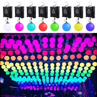 Spectacle sur scène Led Treuil Cinétique Couleur Café Boutique Décoration Dmx Levage 3d Boule Lumière Cinétique