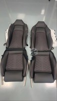 Vente en gros d'usine, housses de siège de haute qualité pour Audi Rs4 Rs3 et Rs5, remplacement de sièges avec cuir Napa noir