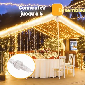 IP65 Waterproof 10m 100LEDs High CRI 95 LED Rope <b>Icicle</b> String <b>Light</b> for <b>Outdoor</b> <b>Christmas</b> New Year Decoration - Product Image 5