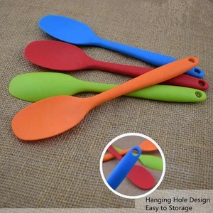 Spatola da Cucina per Torte, Utensile da Cucina Resistente al Calore con Manico Integrato, Cucchiaio in Silicone, Raschietto, Utensile da Cucina, Spatola Girevole - Product Image 6