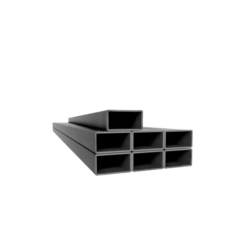 Tube rectangulaire en acier au carbone noir avec certificat ISO DIN10025 S355JR 80x160x1.5