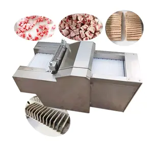 Widely used chicken dicer machine chef master meat cube cutter pork beef cutting frozen meat dice square meat cuter machine