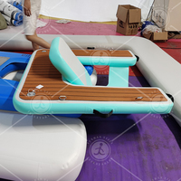 Station d'accueil gonflable pour l'été, chaise flottante gonflable pour piscine/lac/mer