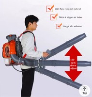 Soplador de Mochila Inalámbrico de Gasolina de Alta Potencia EB-9530 de 85cc, Motor sin Escobillas de Grado Industrial, Certificado CE, Motor de 2 Tiempos, 110m/s