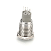 Interruptores de Botón Pulsador Metálicos Momentáneos de Cabeza Alta de 16 mm QN con Luces LED