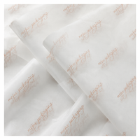 Papier de soie translucide recyclable imprimé avec logo pour emballage de vêtements, chaussures et boutiques, faible MOQ, livraison rapide DDP