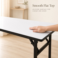 Table pliante rectangulaire gain de place pour petite pièce, bureau à domicile, restaurant, café, cuisine
