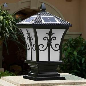 Pilier solaire Antique Offre Spéciale, éclairage d'extérieur pour porte de jardin, <span class=keywords><strong>lampe</strong></span> murale à LED en aluminium, lampadaire moderne - Product Image 3