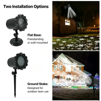 Projecteur de Neige Blizzard avec Télécommande, Lampe Étanche IP65 pour Décoration de Noël à Domicile et Commerciale