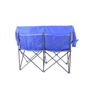 Chaise de camping pliante de plage de chaise de pique-nique jumelle extérieure pliable portative avec le support de tasse - Product Image 4