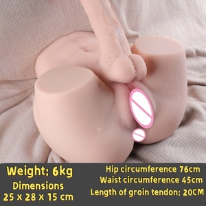 Poupée sexuelle transgenre avec torse élastique, gode et fesses, poupée sexuelle double, jouet sexuel masculin, dispositif masculin, communauté masculine - Product Image 6